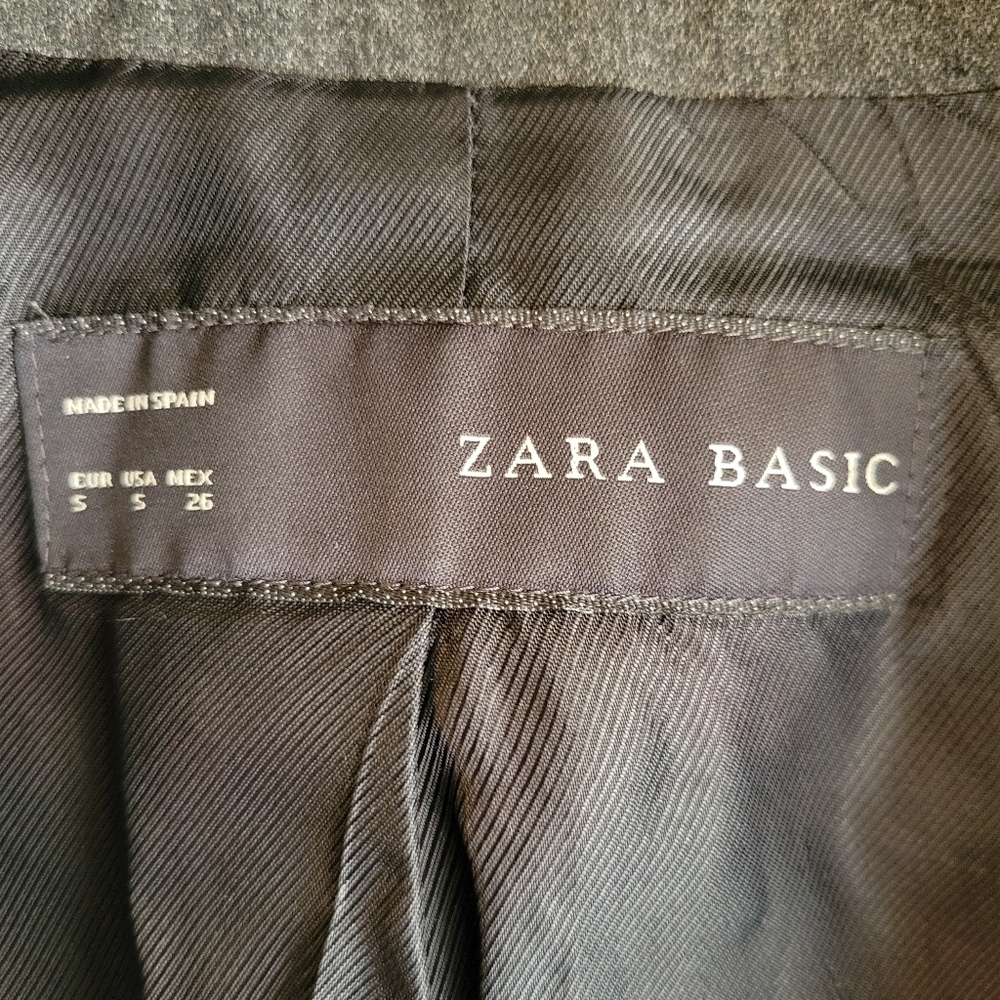 Zara Black & Gray Color-Block One Button Blazer J… - image 4
